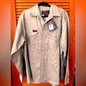 Forge FR Beige Button-Up Shirt